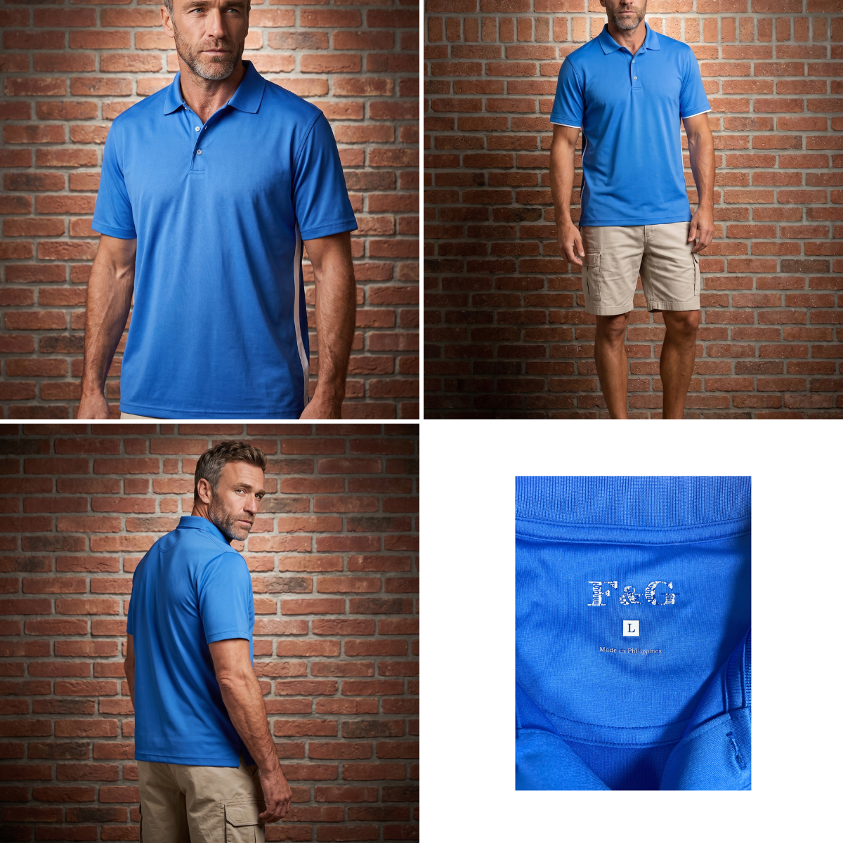 Blue Polo Style Shirt