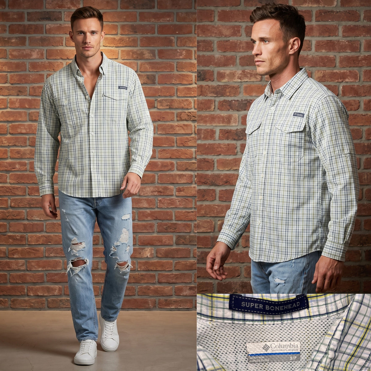 Columbia Striped Button Up