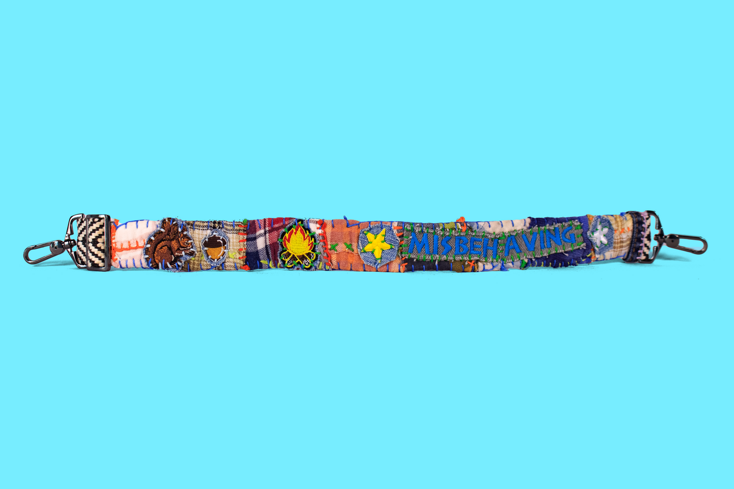 "Misbehaving" Rag-Rug Dog Collar