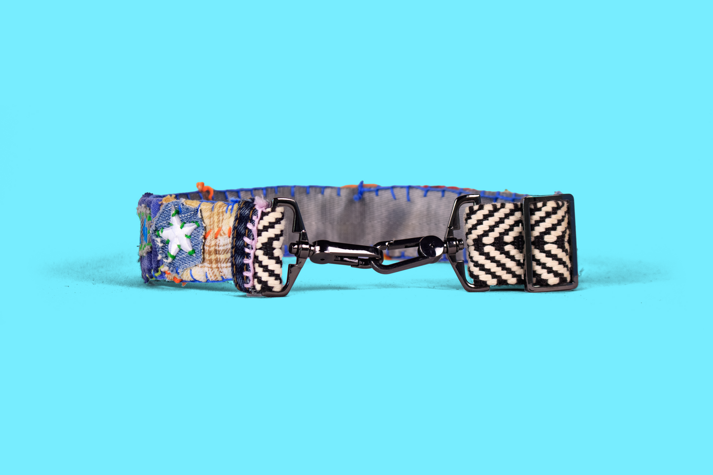 "Misbehaving" Rag-Rug Dog Collar