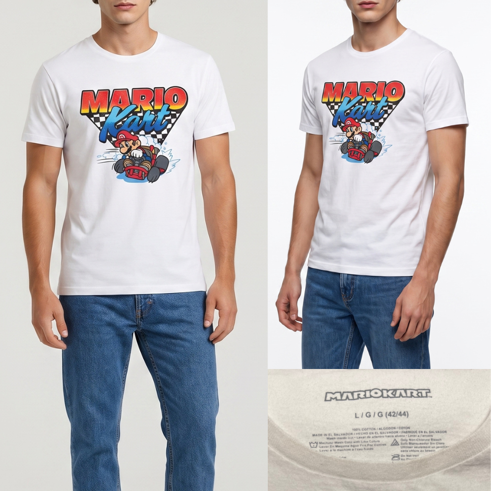 Mario Kart White Tee