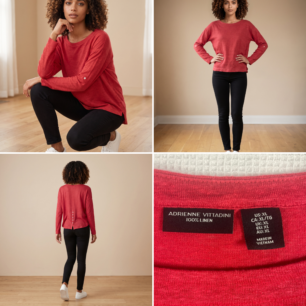 Red Long Sleeve Sweater
