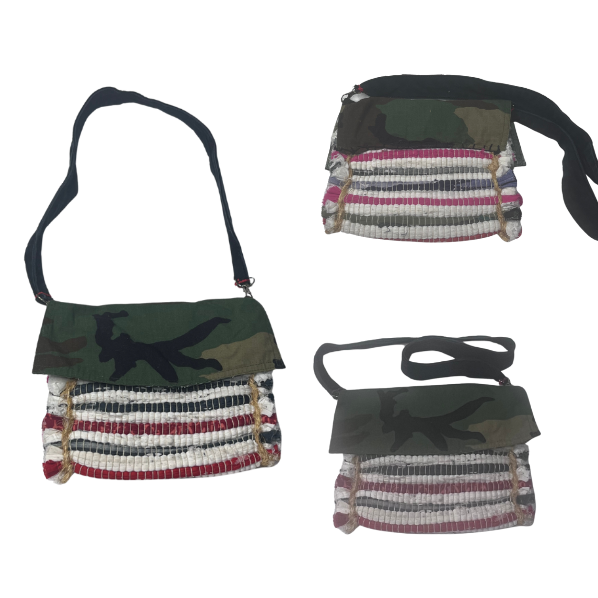 Small Camo Flap Closure Bag