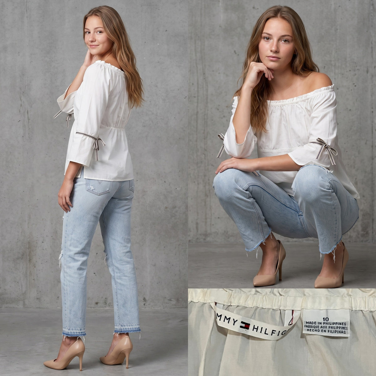 Upcycled Tommy Hilfiger Blouse