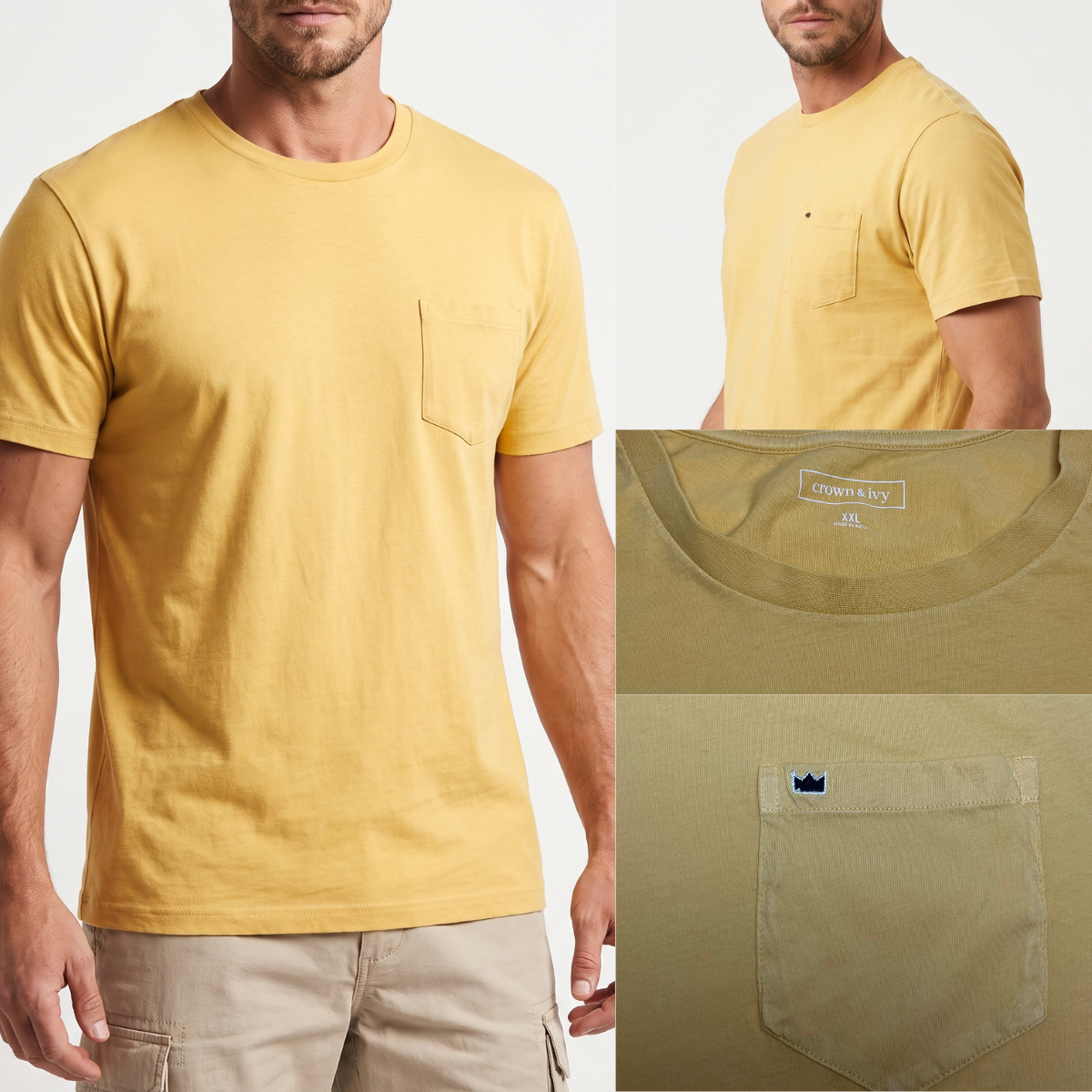 Crown & Ivy Yellow Tee
