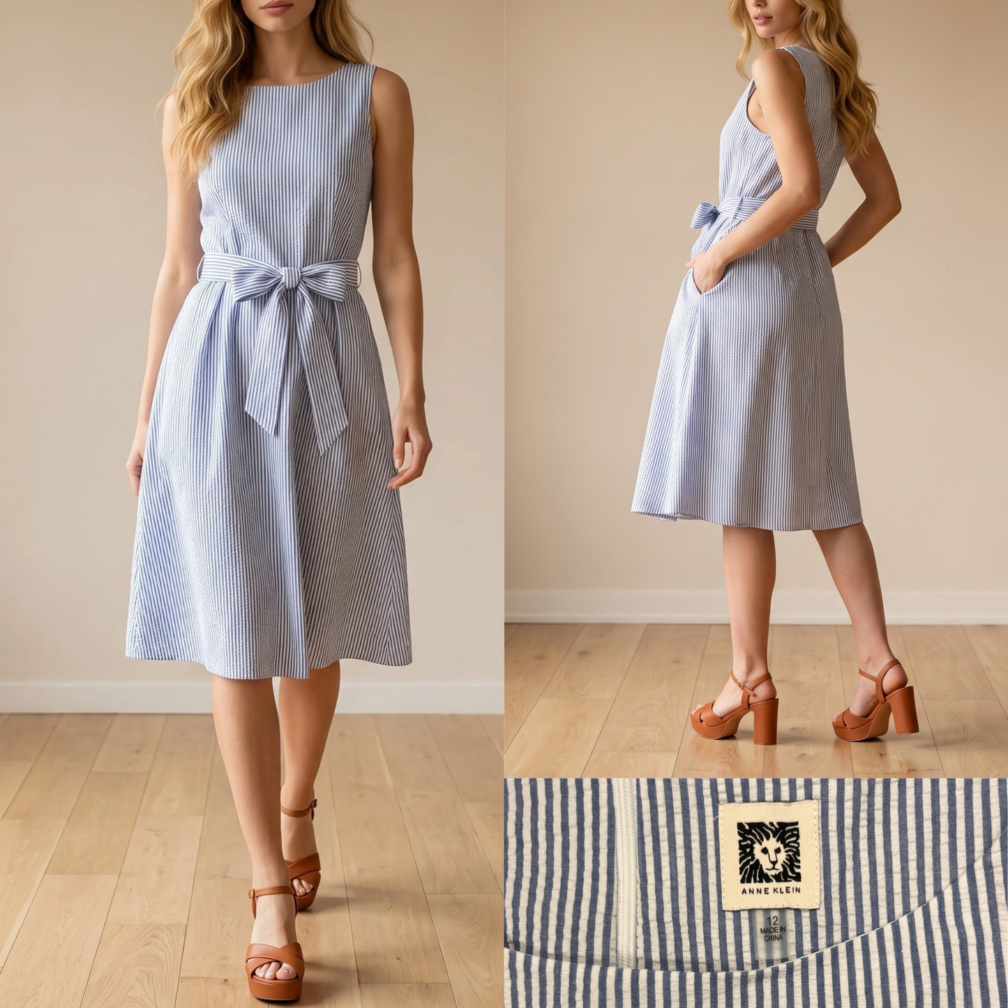 Seersucker Pocket Dress