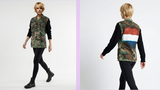 Army Jacket Red White Blue