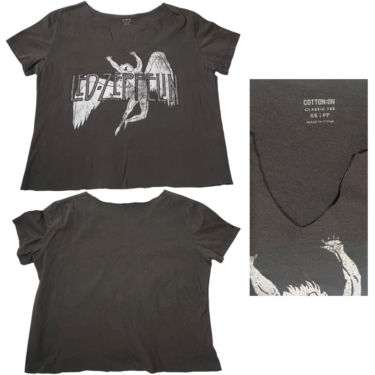 Black Led Zeppelin Tee