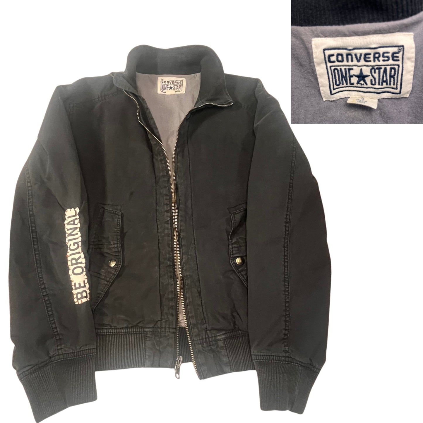 Navy Blue Converse Jacket