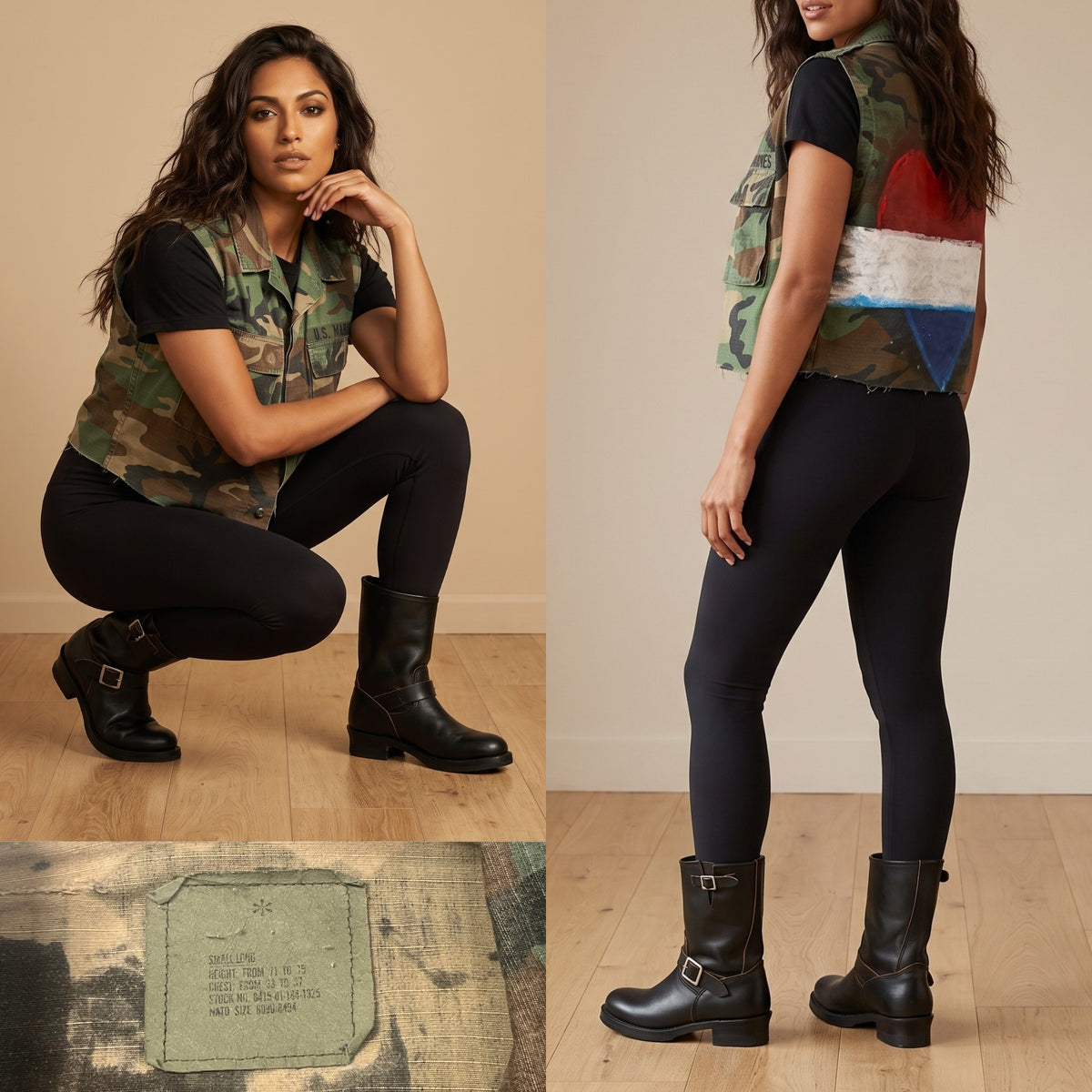 Cropped Camo Vest
