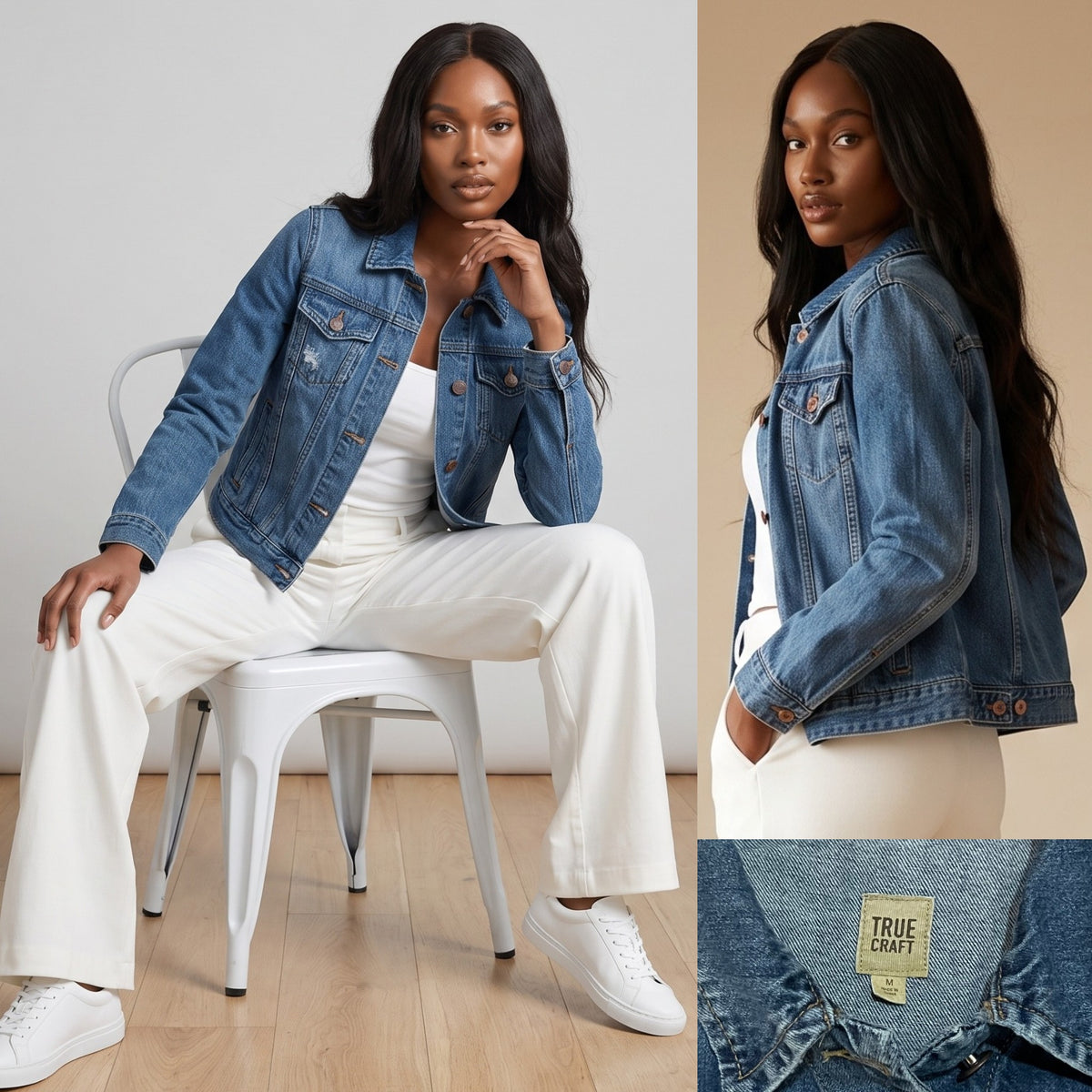 Distressed Denim Jacket