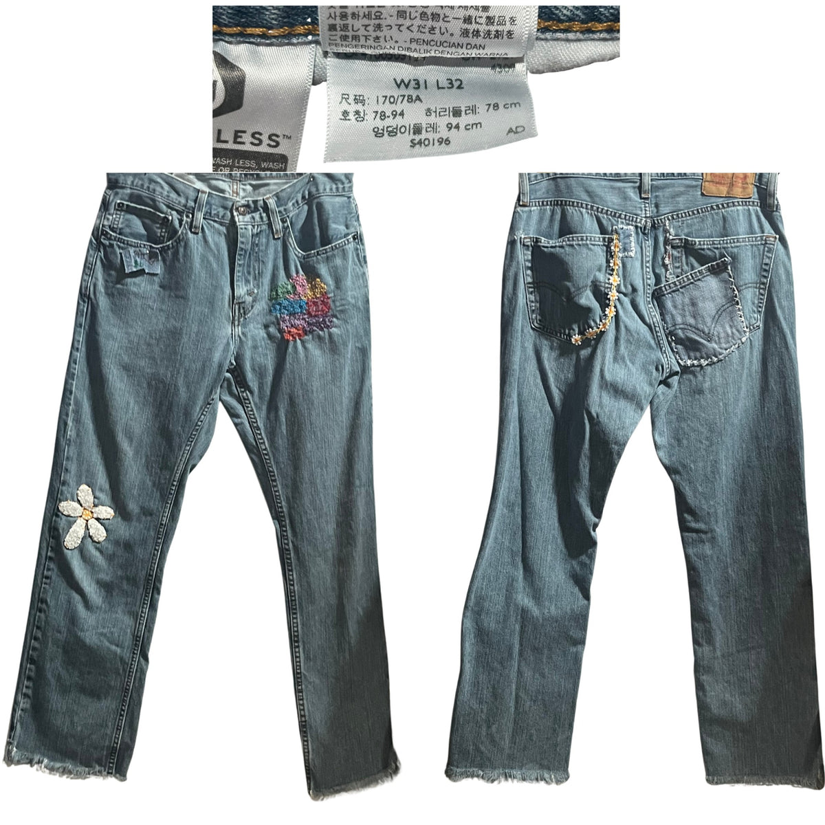 Embroidered Levi's Jeans