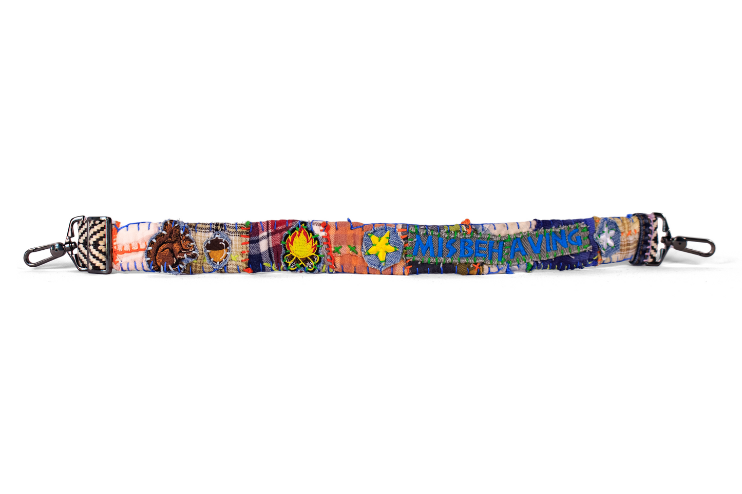 "Misbehaving" Rag-Rug Dog Collar