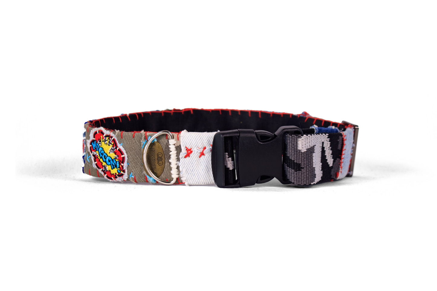 "Bama" Rag-Rug Dog Collar