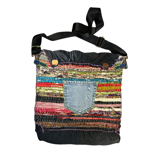 Lg Bag Black Denim on the Bottom Black Strap.jpeg