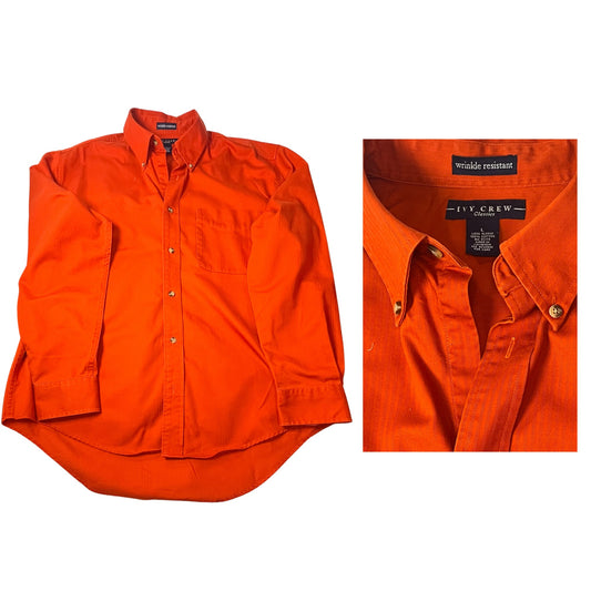 Orange Button Up