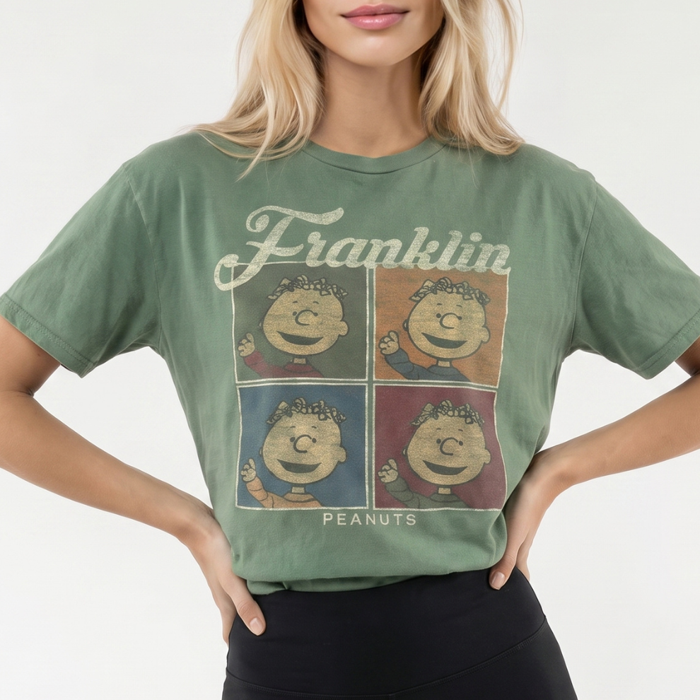 Upcycled/Remade Peanuts Tee