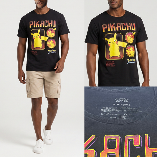 Pikachu Black Tee