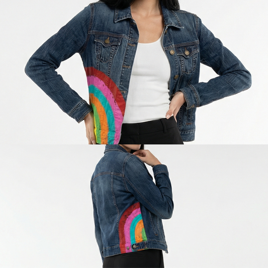 Rainbow Denim Jacket