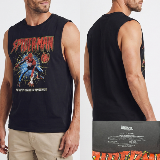 Spiderman Black Tee