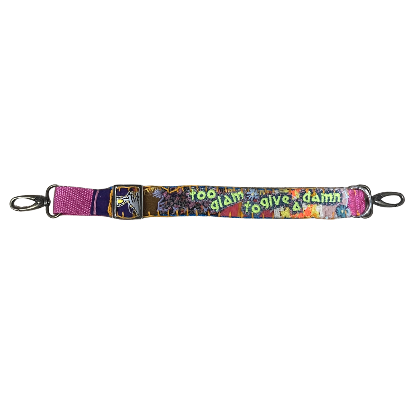 "Too Glam To Give A Damn" Dog Collar"