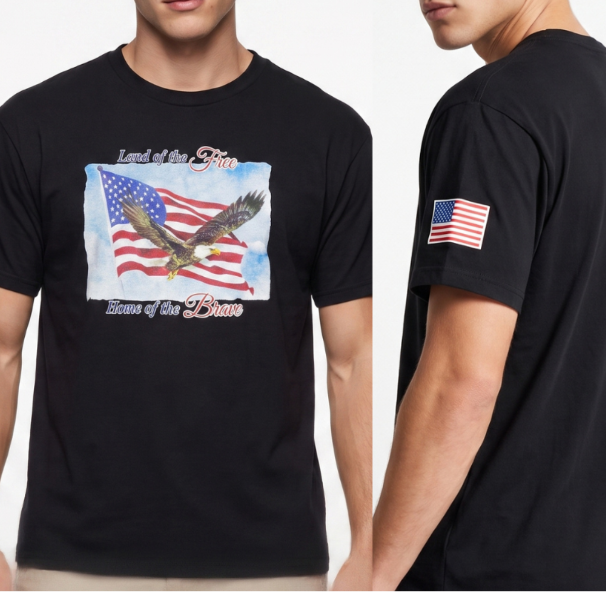 Home of the Brave Black Tee