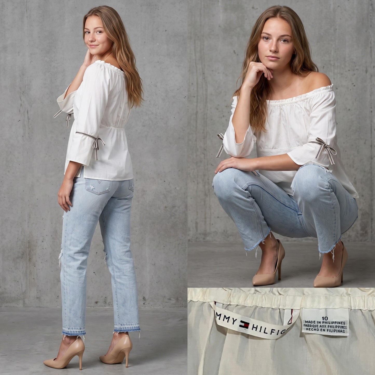 Upcycled Tommy Hilfiger Blouse